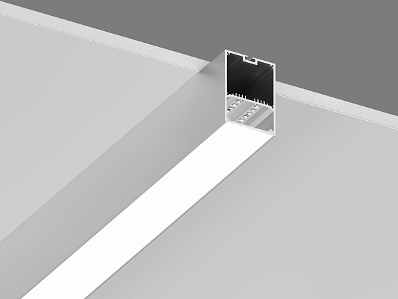 Фото Подвесной/накладной алюминиевый профиль Design LED LS 4970, 2500 мм, анодированный, LS.4970-R от магазина SWGShop.ru