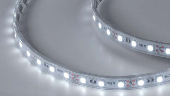 Фото Светодиодная лента  5050, 60 LED/м, 14,4 Вт/м, 12В , IP66, Цвет: Ультра холодный белый, SWG560-12-14.4-UW-66-M от магазина SWGShop.ru