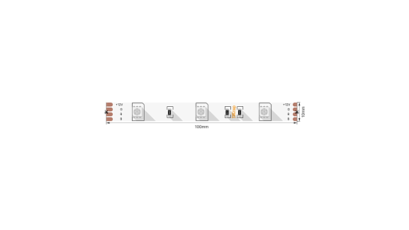 Фото Светодиодная лента 5050, 30 LED/м, 7,2 Вт/м, 12В , IP20, 3M Цвет: RGB, SWG530-12-7.2-RGB-M от магазина SWGShop.ru
