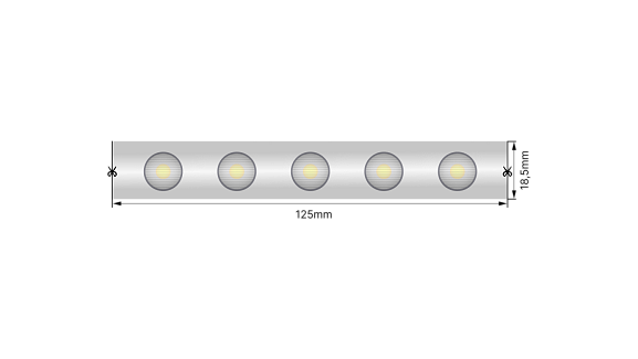 Фото Светодиодная лента Wallwasher  2835, 48 LED/м, 18 Вт/м, 24В , IP67, Цвет: Холодный белый, SWG-248-24-W20/45-67 от магазина SWGShop.ru