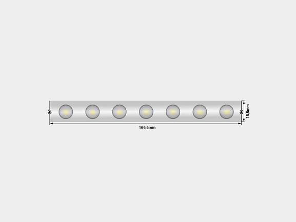 Фото Светодиодная лента wall washer  5050, 42 LED/м, 6,2 Вт/м, 24В , IP67, Цвет: РГБ, SWG-542-24-RGB15/60-67 от магазина SWGShop.ru