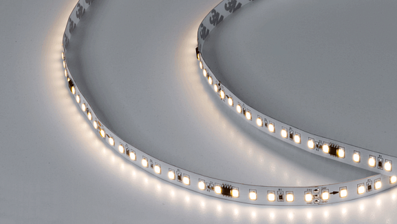 Фото Светодиодная лента  2835, 120 LED/м, 11 Вт/м, 24В , IP20, Цвет: Нейтральный белый, SWG2120-24-11-NW-SPI-M от магазина SWGShop.ru