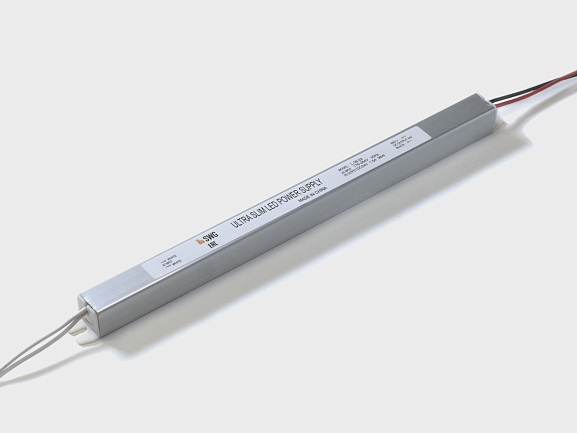 Фото Блок питания сверxтонкий для светодиодных лент, 36 W, 24V, L-36-24 от магазина SWGShop.ru