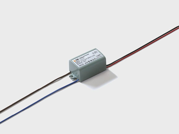 Фото Блок питания для светодиодных лент IP 67 пластик 5 W, 12V, LV-5-12 от магазина SWGShop.ru