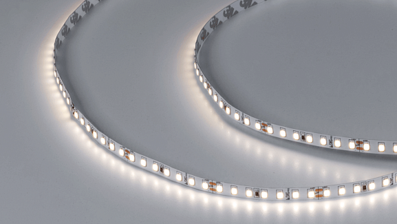 Фото Светодиодная лента ПРО 2835, 126 LED/м, 13 Вт/м, 24В , IP20, Цвет: Нейтральный белый, SWG2P126-24-13-NW от магазина SWGShop.ru