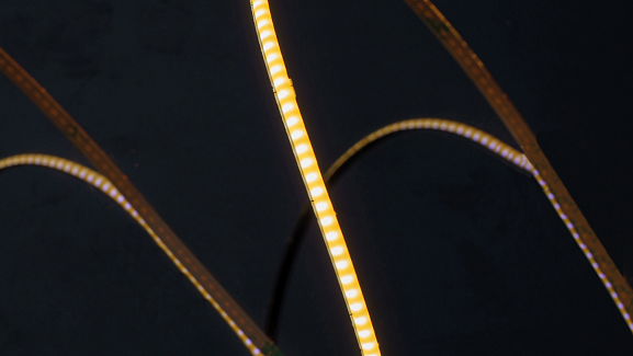 Фото Светодиодная лента SWG PRO COB, 400 LED/м, 4,8 Вт/м, 24В , IP20, Цвет: Теплый белый, SWG-COB400-24-4.8-WW от магазина SWGShop.ru