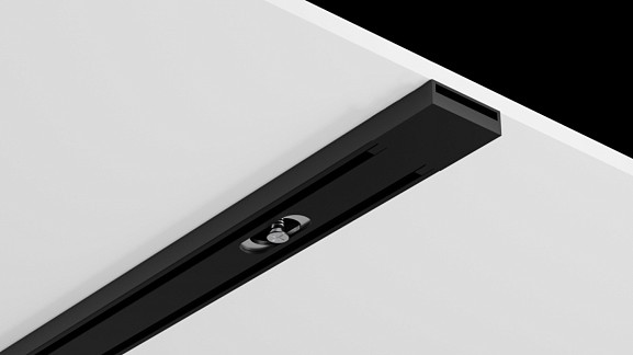 Фото Шинопровод системы SLIM черный , TR-SLIM-BL-2M от магазина SWGShop.ru