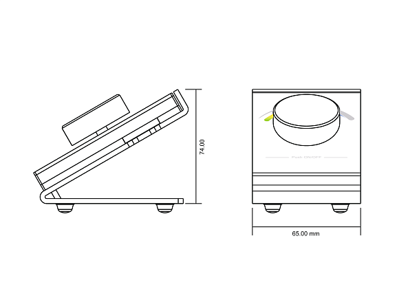 Фото Радио пульт DESK-RGB с валкодером на 1 зону для RGB ленты, DESK-RGB от магазина SWGShop.ru