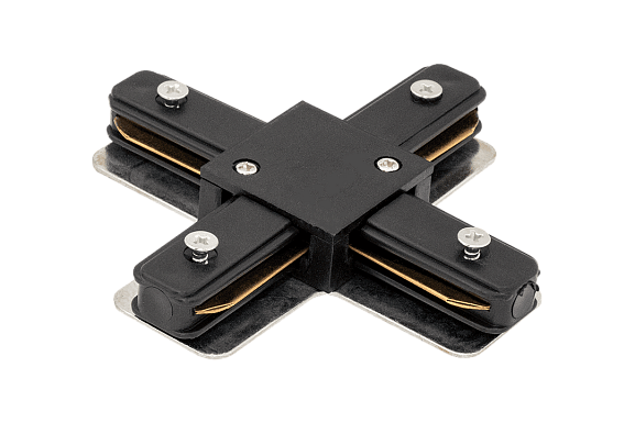 Фото X-коннектор для  однофазных  трековых систем, CN2-BL-X от магазина SWGShop.ru