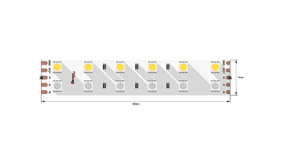 Фото Светодиодная лента IP33 RGB + нейтральное белое свечение, DSG5120-24-RGB+NW-33 от магазина SWGShop.ru