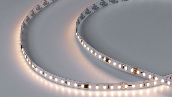 Фото Светодиодная лента стандарт 2835, 120 LED/м, 11 Вт/м, 24В , IP20, Цвет: Теплый белый, SWG2120-24-11-WW-SPI-M от магазина SWGShop.ru