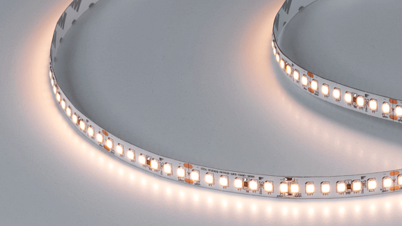 Фото Светодиодная лента SWG PRO 2835, 168 LED/м, 17,3 Вт/м, 24В , IP20, Цвет: Теплый белый, SWG2P168-24-17.3-WW-20 от магазина SWGShop.ru