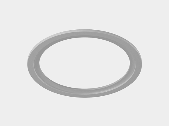 Фото Рамка для серии COMBO 1 круглая, белая, COMBO-1R1-WH от магазина SWGShop.ru