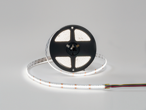Фото Светодиодная лента 4 в 1 COB, 840 LED/м, 18 Вт/м, 24В , IP20, Цвет: RGBNW, SWG-COB840-24-18-RGBNW от магазина SWGShop.ru