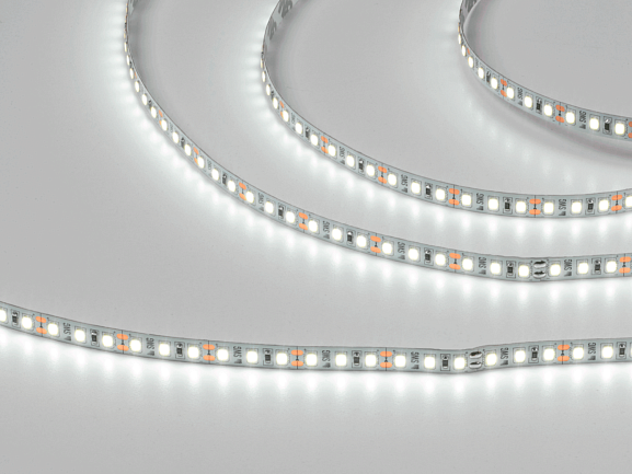 Фото Светодиодная лента  2835, 120 LED/м, 12 Вт/м, 12В , IP20, 3M, Цвет: Холодный белый, SWG2120-12-12-W-M от магазина SWGShop.ru