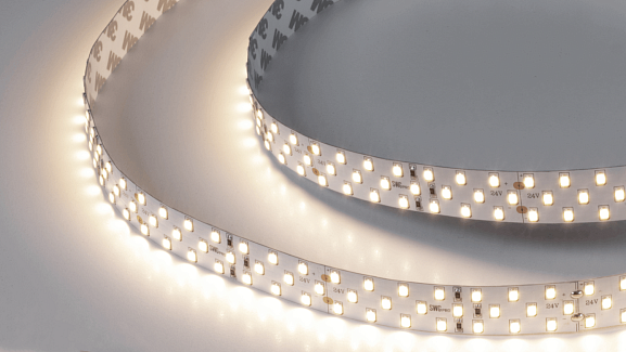 Фото Светодиодная лента SWG PRO 2835, 252 LED/м, 24 Вт/м, 24В , IP20, Цвет: Теплый белый, SWG2P252-24-24-WW-20 от магазина SWGShop.ru