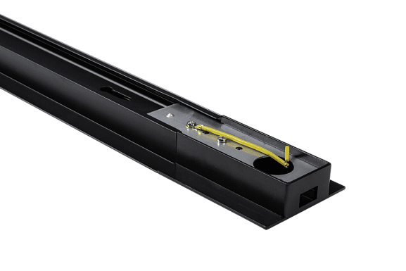 Фото Шинопровод однофазный встраиваемый черный, TR-RC-BL-2 от магазина SWGShop.ru