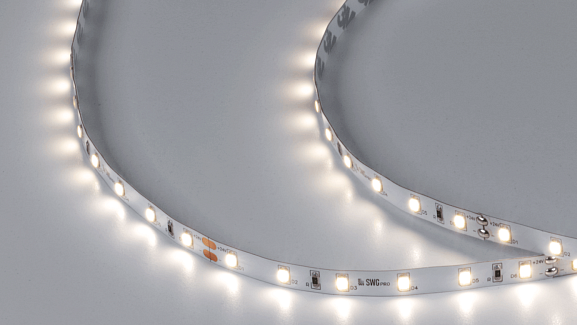 Фото Светодиодная лента SWG PRO 2835, 60 LED/м, 4,8 Вт/м, 24В , IP20, Цвет: Нейтральный белый, SWG2P60-24-4.8-NW от магазина SWGShop.ru