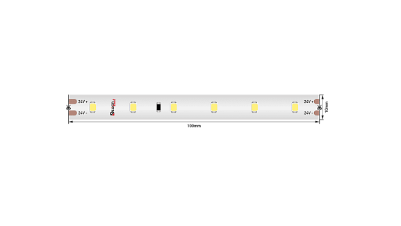Фото Светодиодная LED лента LUX нейтральное свечение IP67, DSG260S-24-NW-67-20M от магазина SWGShop.ru