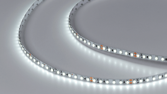 Фото Светодиодная лента  3528, 120 LED/м, 9,6 Вт/м, 24В , IP20, Цвет: Холодный белый, SWG3120-24-9.6-W-M от магазина SWGShop.ru